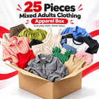 25-Piece Retail Apparel Box - New Adult Clothing Shelf Pulls