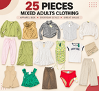 25-Piece Retail Apparel Box - New Adult Clothing Shelf Pulls