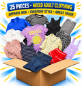 25-Piece Retail Apparel Box - WM Adult Clothing Shelf Pulls