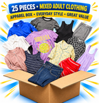 25-Piece Retail Apparel Box - WM Adult Clothing Shelf Pulls