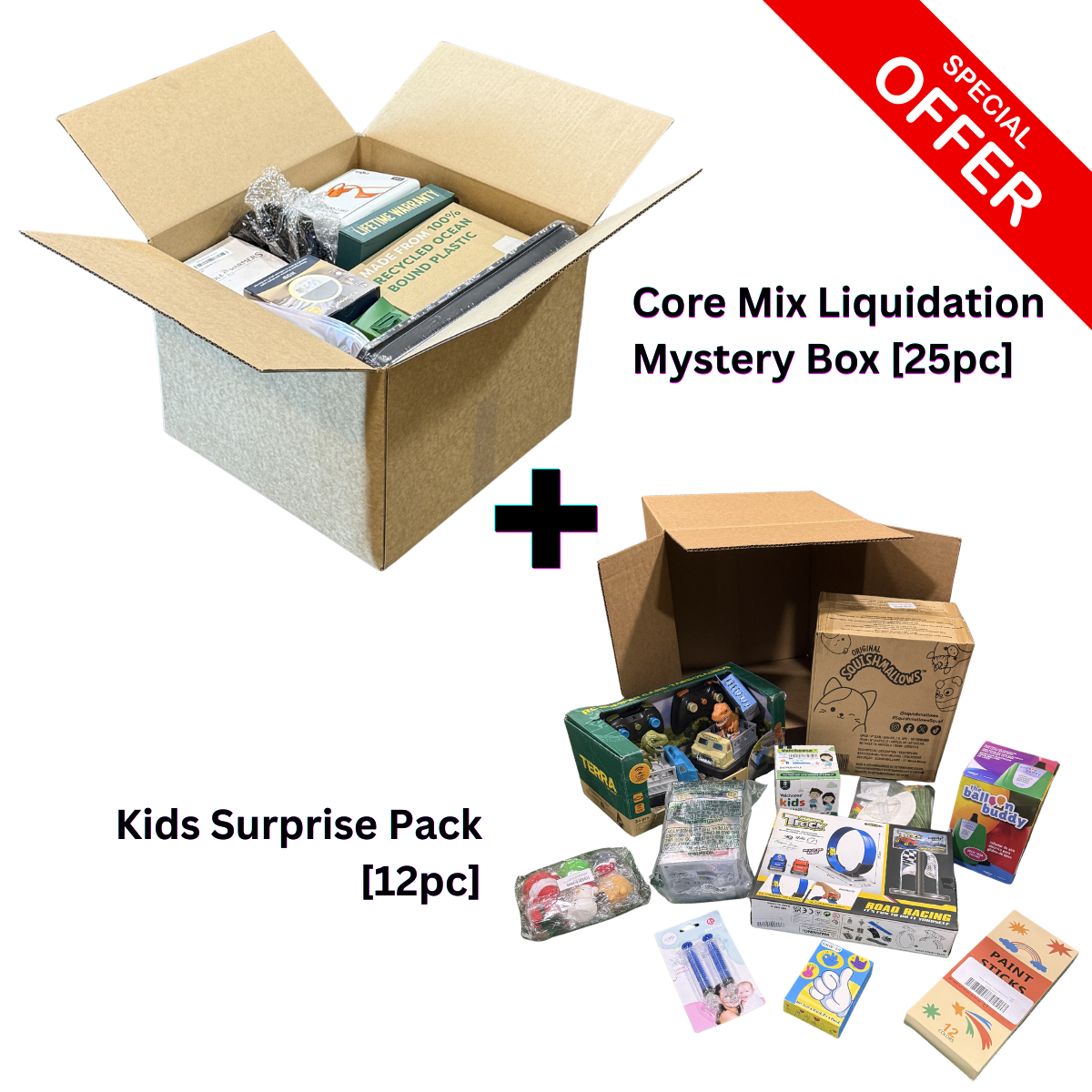 Family Mystery Box Bundle | Core Mix Box + Kids Surprise Pack