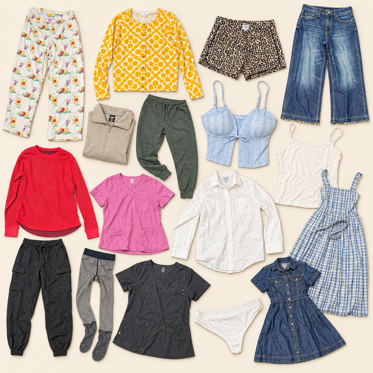 25-Piece Retail Apparel Box - WM Adult Clothing Shelf Pulls