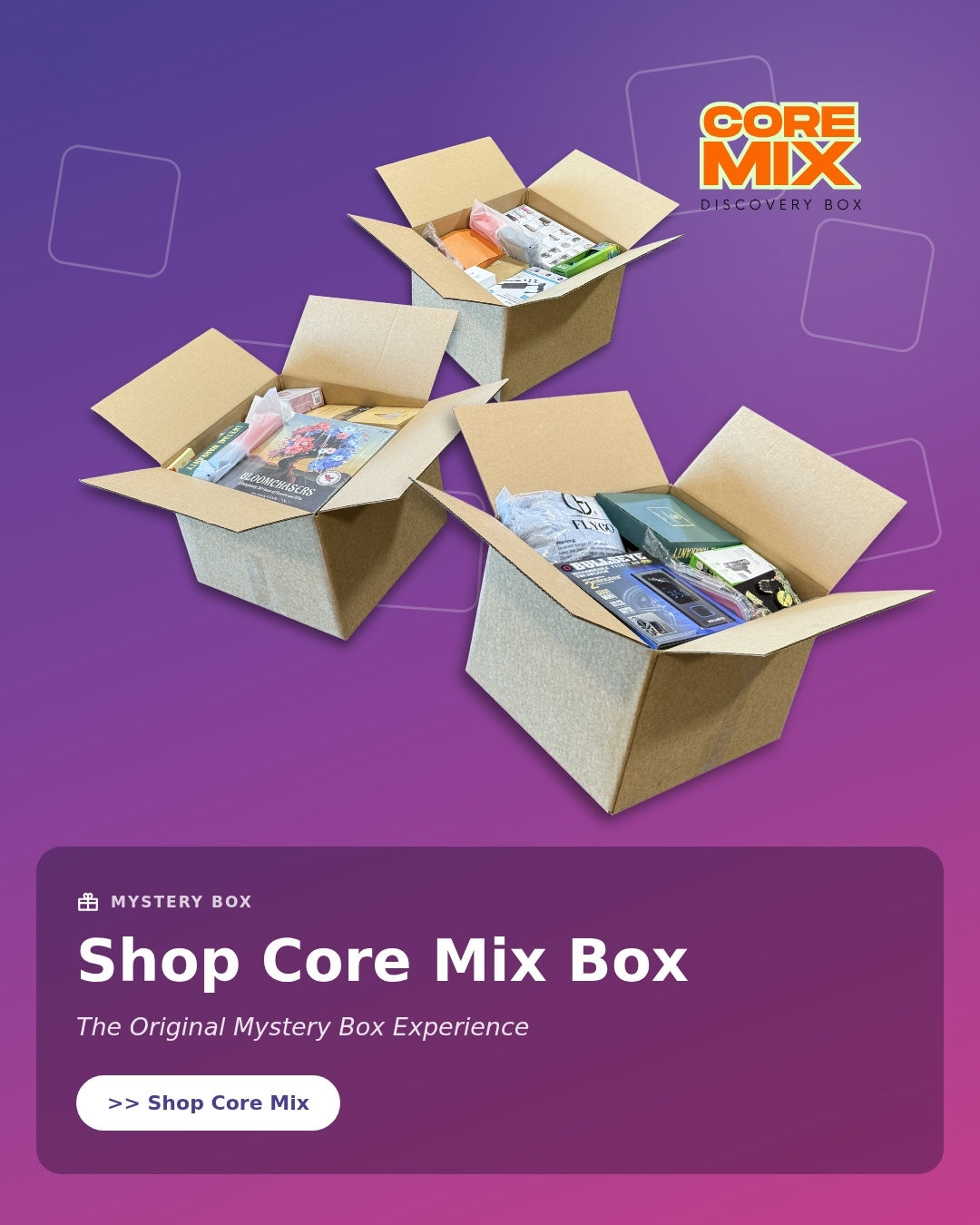 QuickBoxz Built Around You personalized surprise box banner