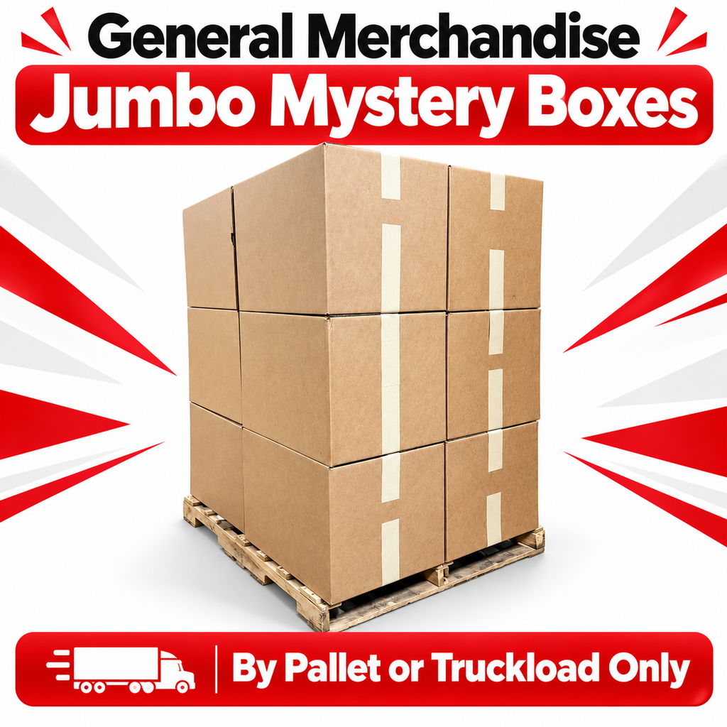 General Merchandise Jumbo Mystery Boxes | Wholesale Pallets & Truckloads