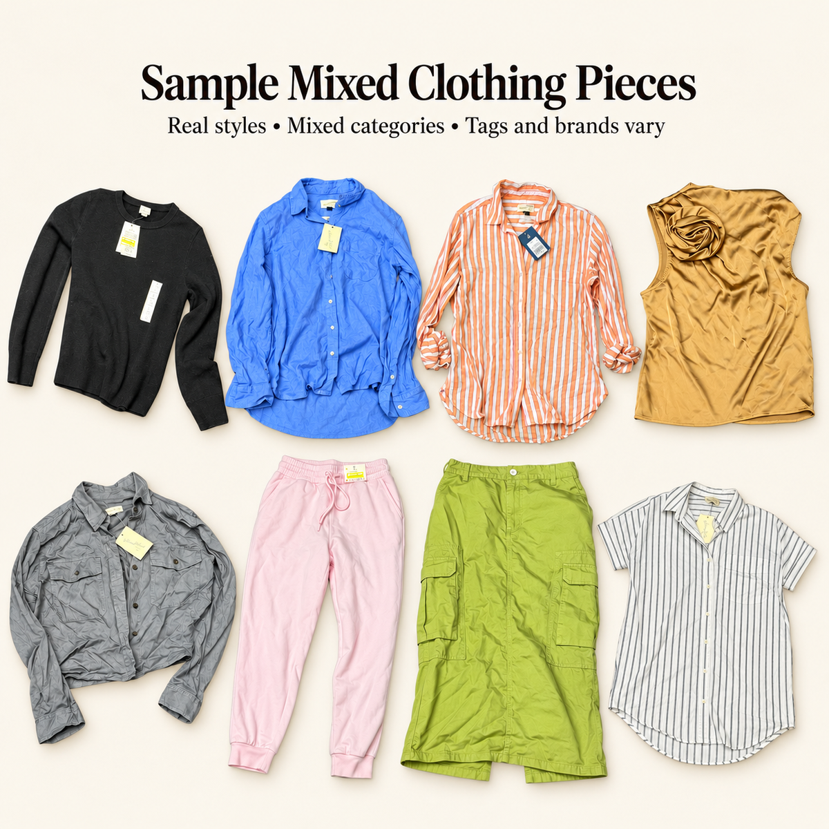 25-Piece Retail Apparel Box - New TGT Clothing Shelf Pulls