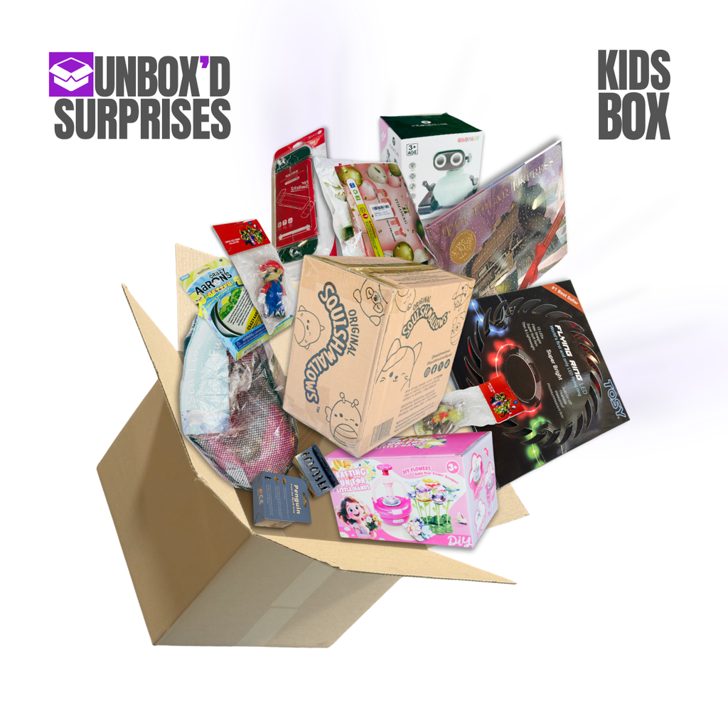 UNBOX'D Surprises Kids Box | 12-Item Surprise Pack
