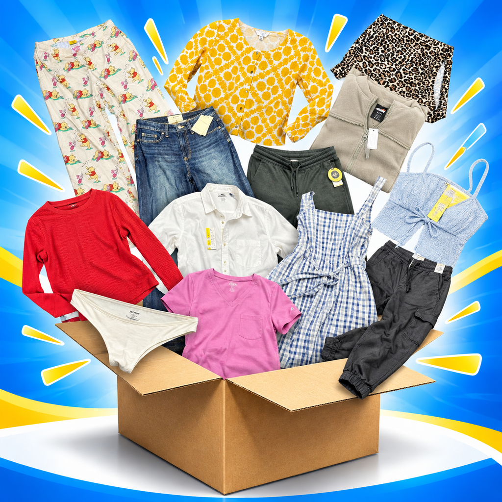 25-Piece Retail Apparel Box - WM Adult Clothing Shelf Pulls